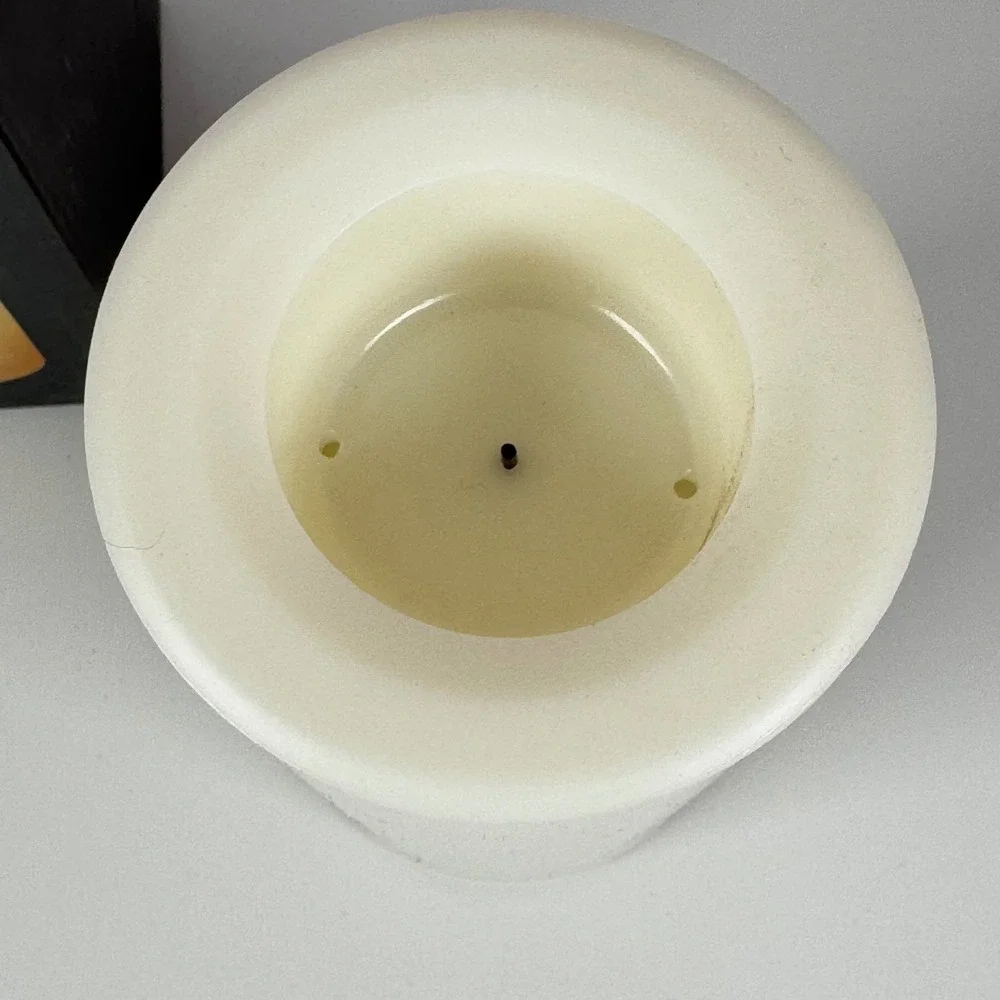 Restoration Hardware Flameless Candle Indoor Outdoor 24hr Timer 3.25x6 White Vtg